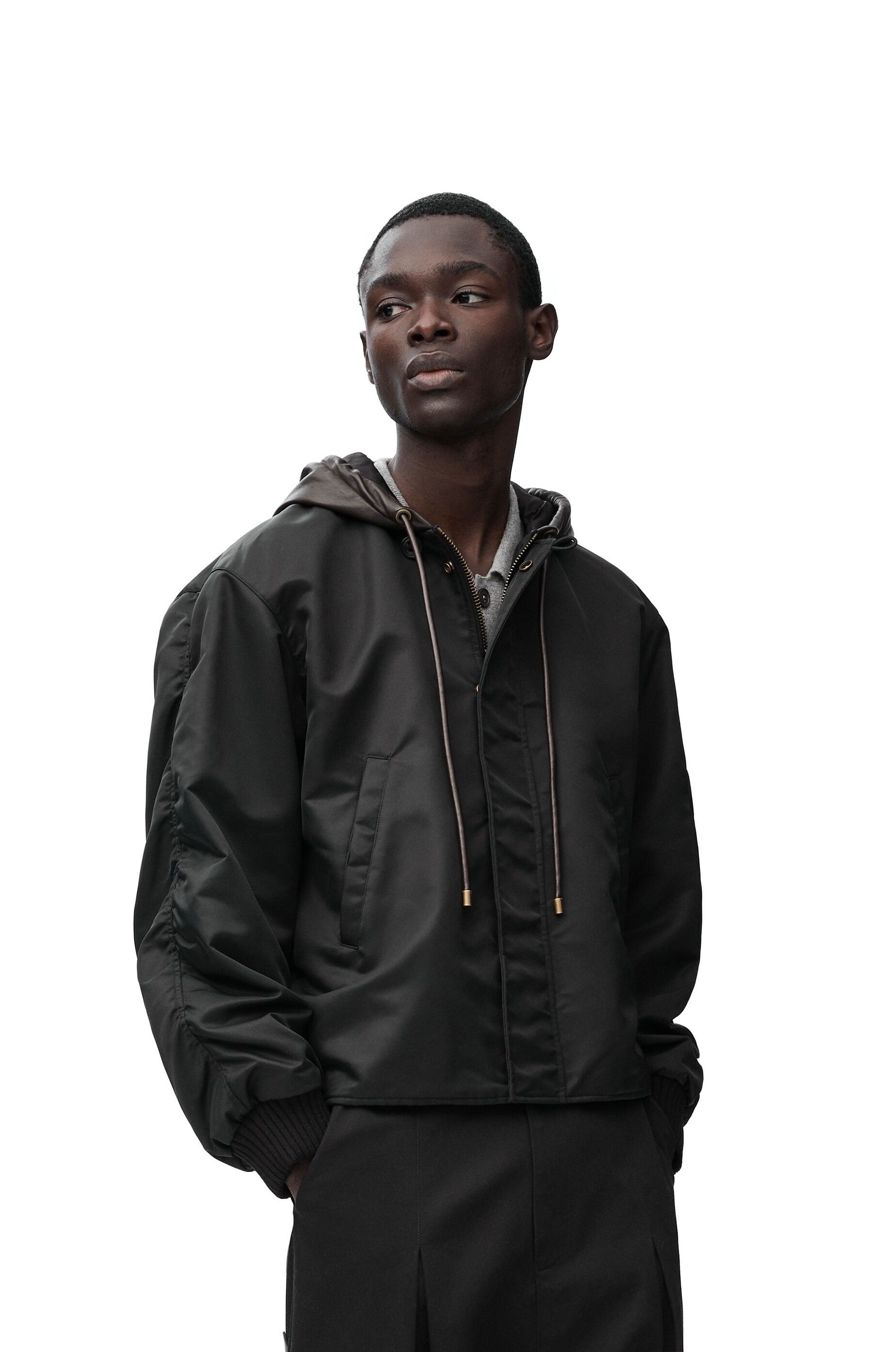 Loewe Hooded bomber jacket in nylon Size US S / EU 44-46 / 1 - 2 Thumbnail