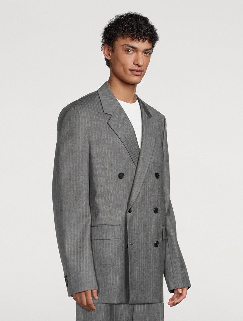 Loewe $3.4K VALUE Wool Stripped Blazer Size 40R - 3 Thumbnail