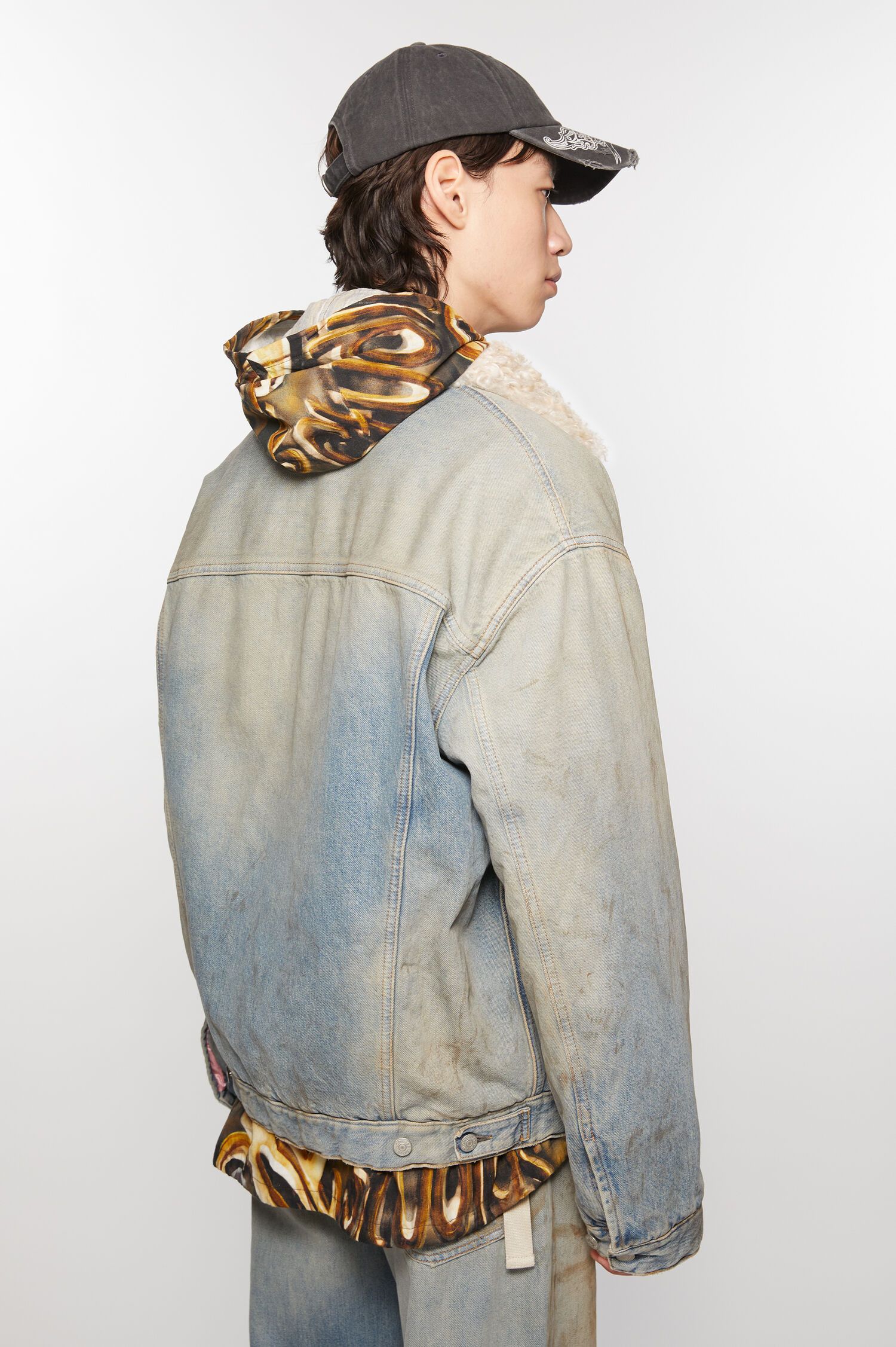 Acne Studios DENIM FUR TRIM JACKET - OVERSIZED FIT Size US XL / EU 56 / 4 - 3 Thumbnail