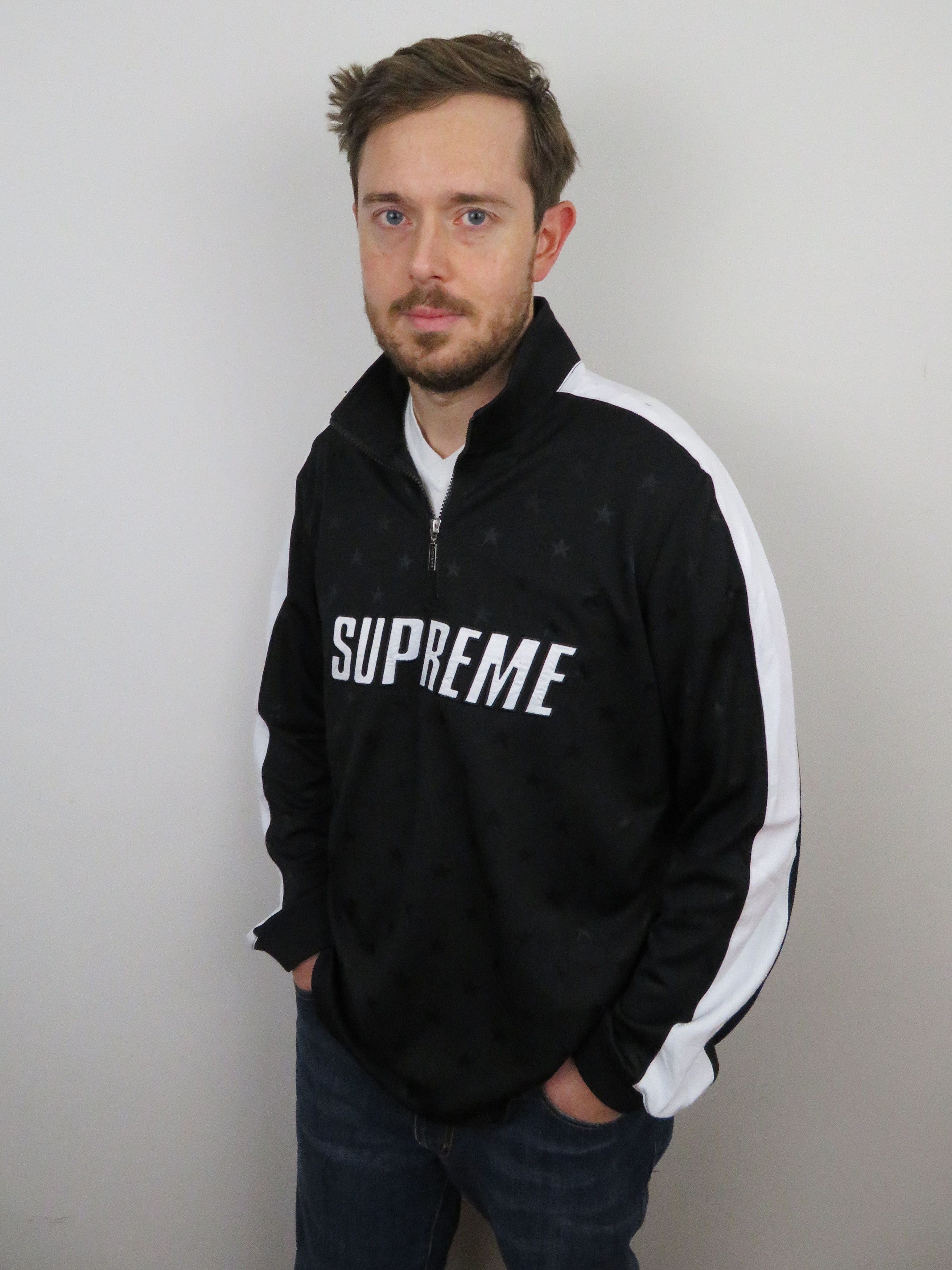 Supreme track half zip hot sale pullover