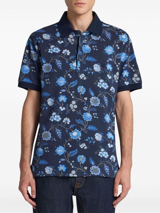 Etro ETRO Men T-Shirts MRMD0004 AK572X0883 Blue Size US XL / EU 56 / 4 - 3 Thumbnail