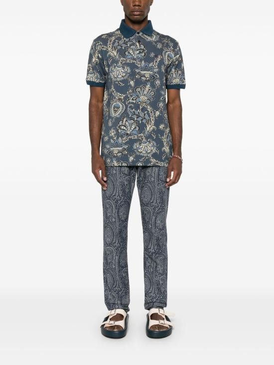 Etro ETRO Men T-Shirts MRMD0004 AK569X0883 Blue Size US L / EU 52-54 / 3 - 3 Thumbnail