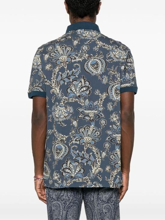 Etro ETRO Men T-Shirts MRMD0004 AK569X0883 Blue Size US XL / EU 56 / 4 - 2 Thumbnail