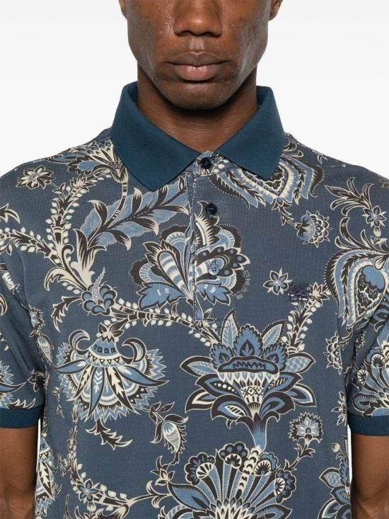 Etro ETRO Men T-Shirts MRMD0004 AK569X0883 Blue Size US XL / EU 56 / 4 - 4 Thumbnail
