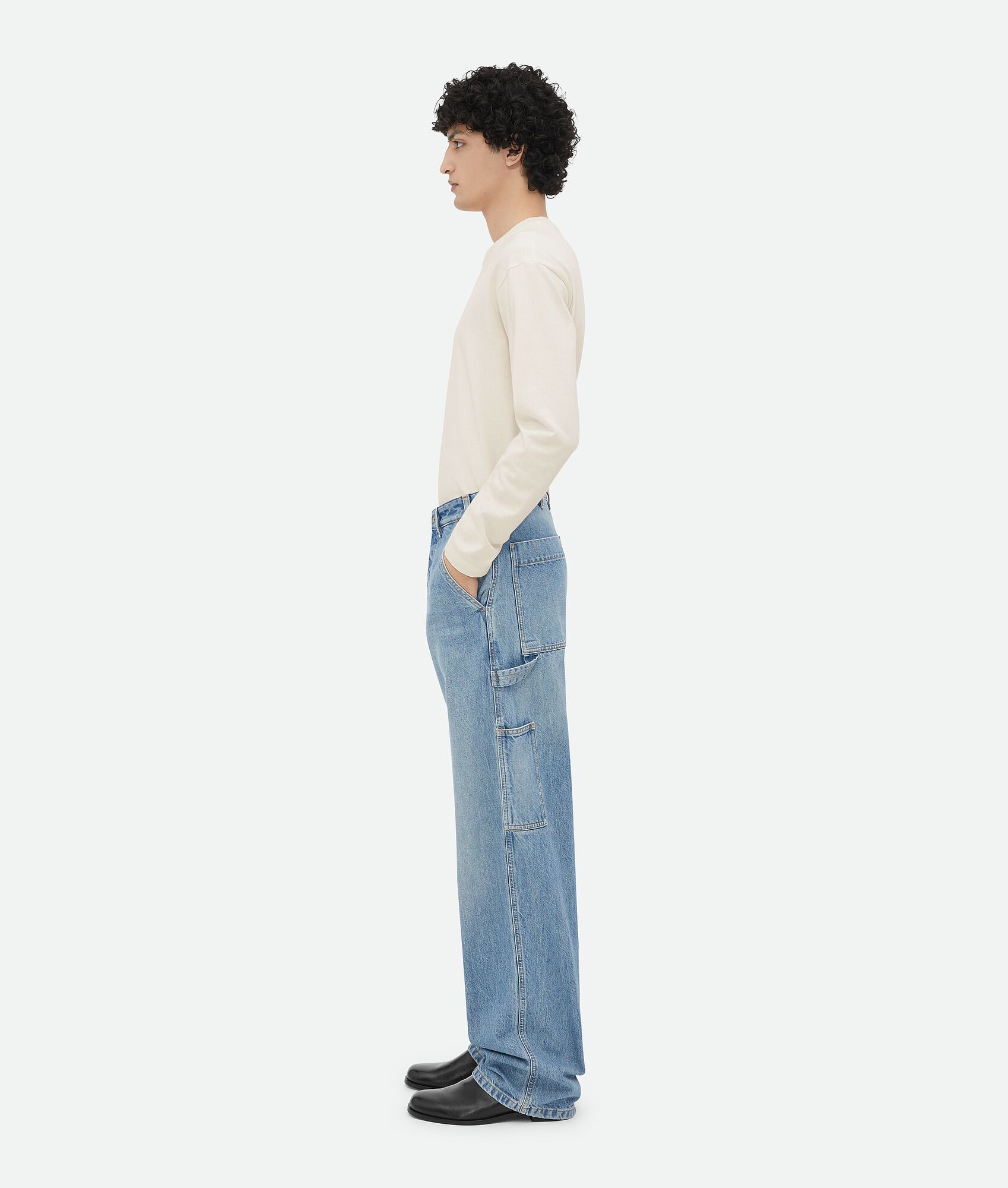Bottega Veneta Cargo Washed Denim Jeans Size US 34 / EU 50 - 3 Thumbnail