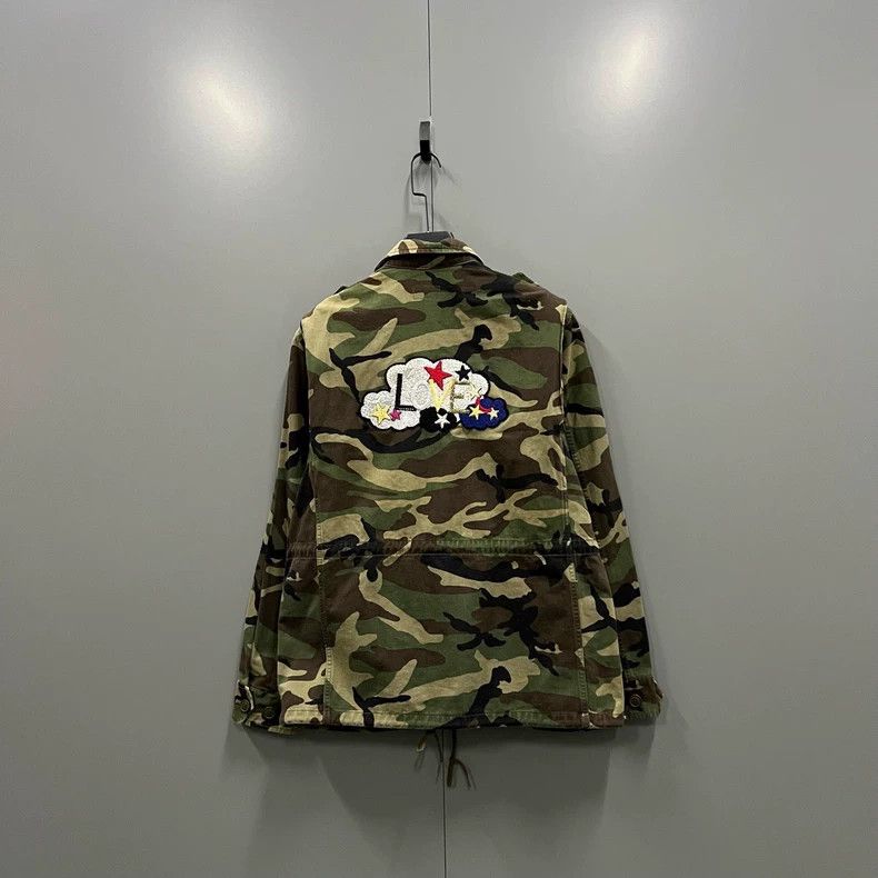 Saint Laurent Paris Camouflage star jacket