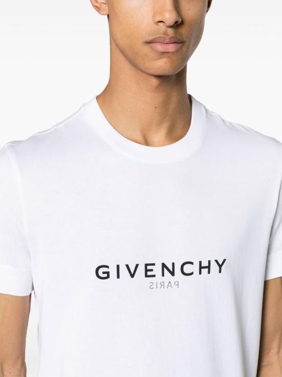 Givenchy GIVENCHY Men T-Shirts BM71653Y6B 100 White Size US L / EU 52-54 / 3 - 3 Thumbnail