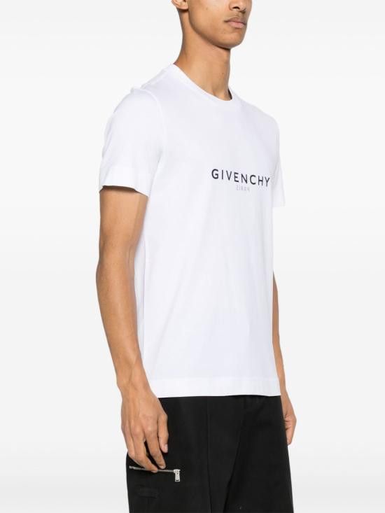 Givenchy GIVENCHY Men T-Shirts BM71653Y6B 100 White Size US XXL / EU 58 / 5 - 2 Thumbnail