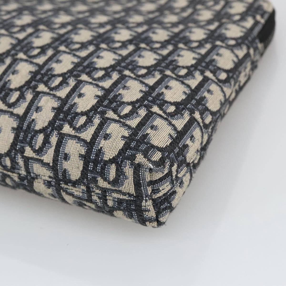 Dior Trotter Navy Canvas Clutch Bag (Pre-Owned) Size ONE SIZE - 6 Thumbnail