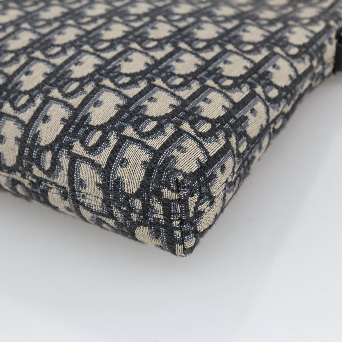 Dior Trotter Navy Canvas Clutch Bag (Pre-Owned) Size ONE SIZE - 18 Thumbnail