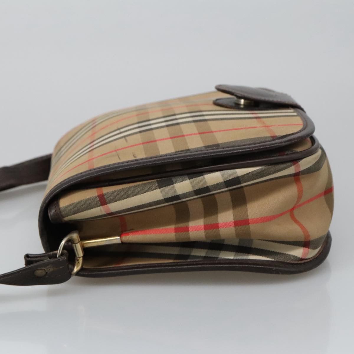 Burberry Nova Check Beige Canvas Shoulder Bag (Pre-Owned) Size ONE SIZE - 15 Thumbnail