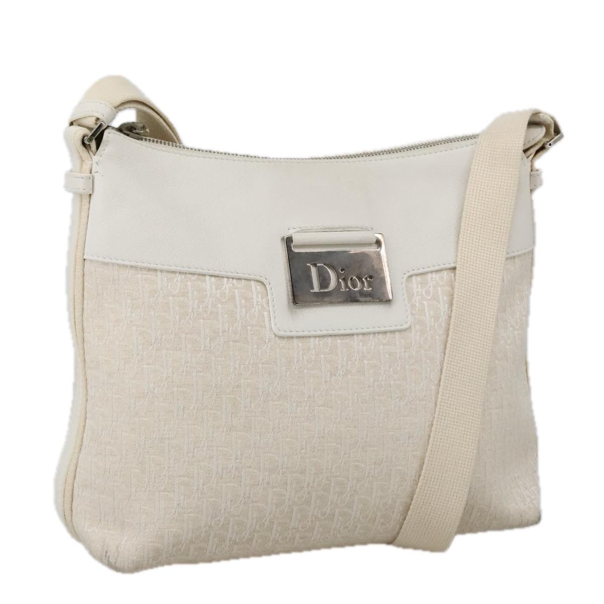 Dior Beige Canvas Shoulder Bag (Pre-Owned) Size ONE SIZE - 16 Thumbnail