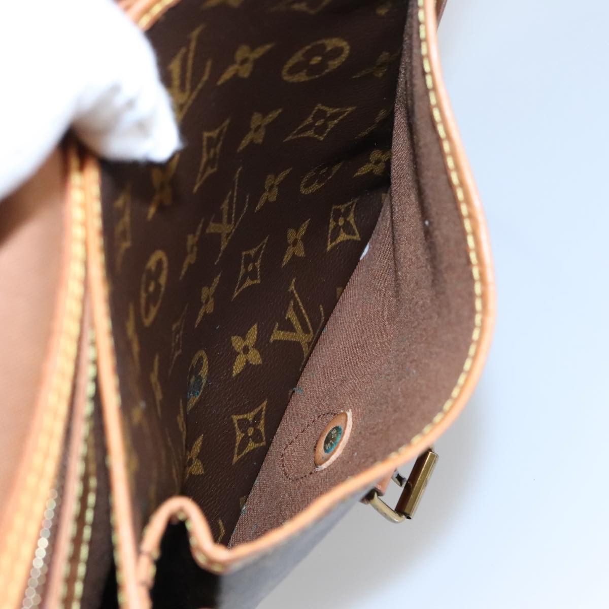 Louis Vuitton Gibecière Brown Canvas Shoulder Bag (Pre-Owned) Size ONE SIZE - 13 Thumbnail