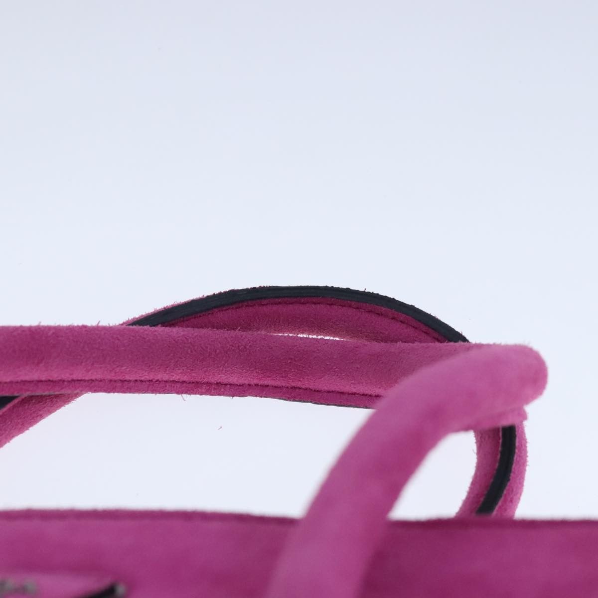 Prada Twin Pocket Pink Suede Handbag (Pre-Owned) Size ONE SIZE - 6 Thumbnail