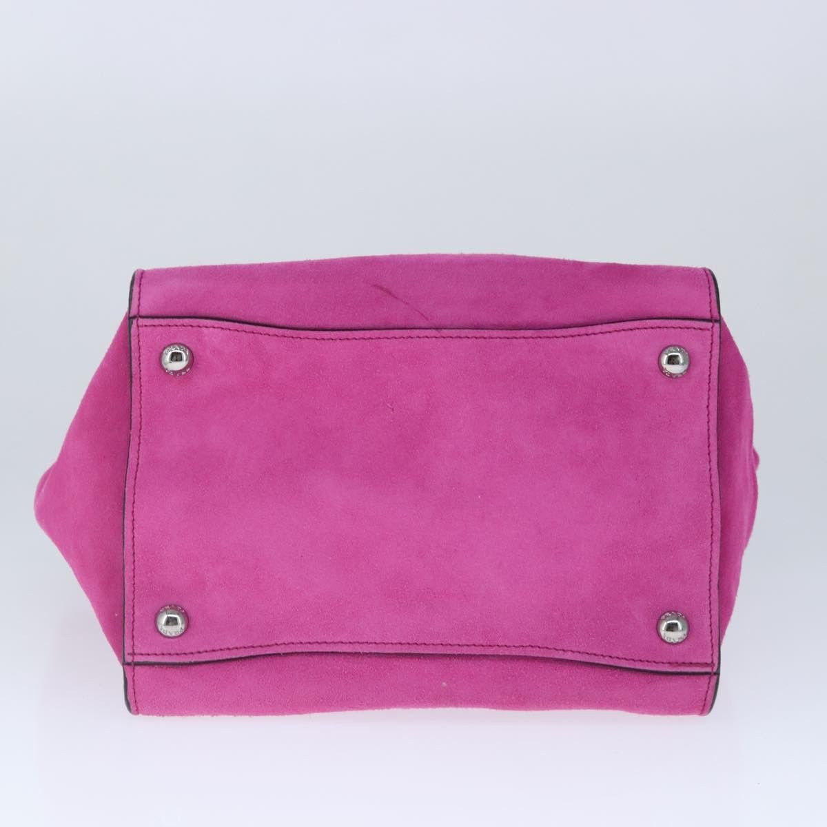 Prada Twin Pocket Pink Suede Handbag (Pre-Owned) Size ONE SIZE - 19 Thumbnail