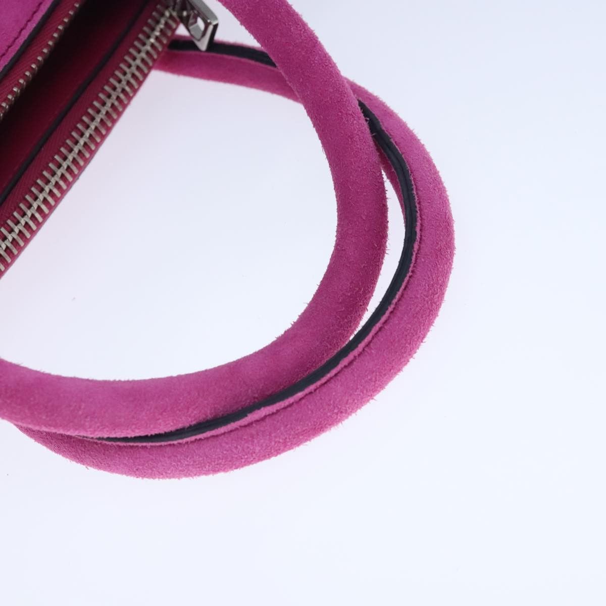Prada Twin Pocket Pink Suede Handbag (Pre-Owned) Size ONE SIZE - 5 Thumbnail