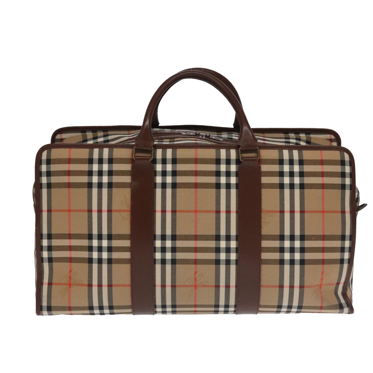 Burberry Nova Check Beige Canvas Travel Bag (Pre-Owned) Size ONE SIZE - 2 Thumbnail