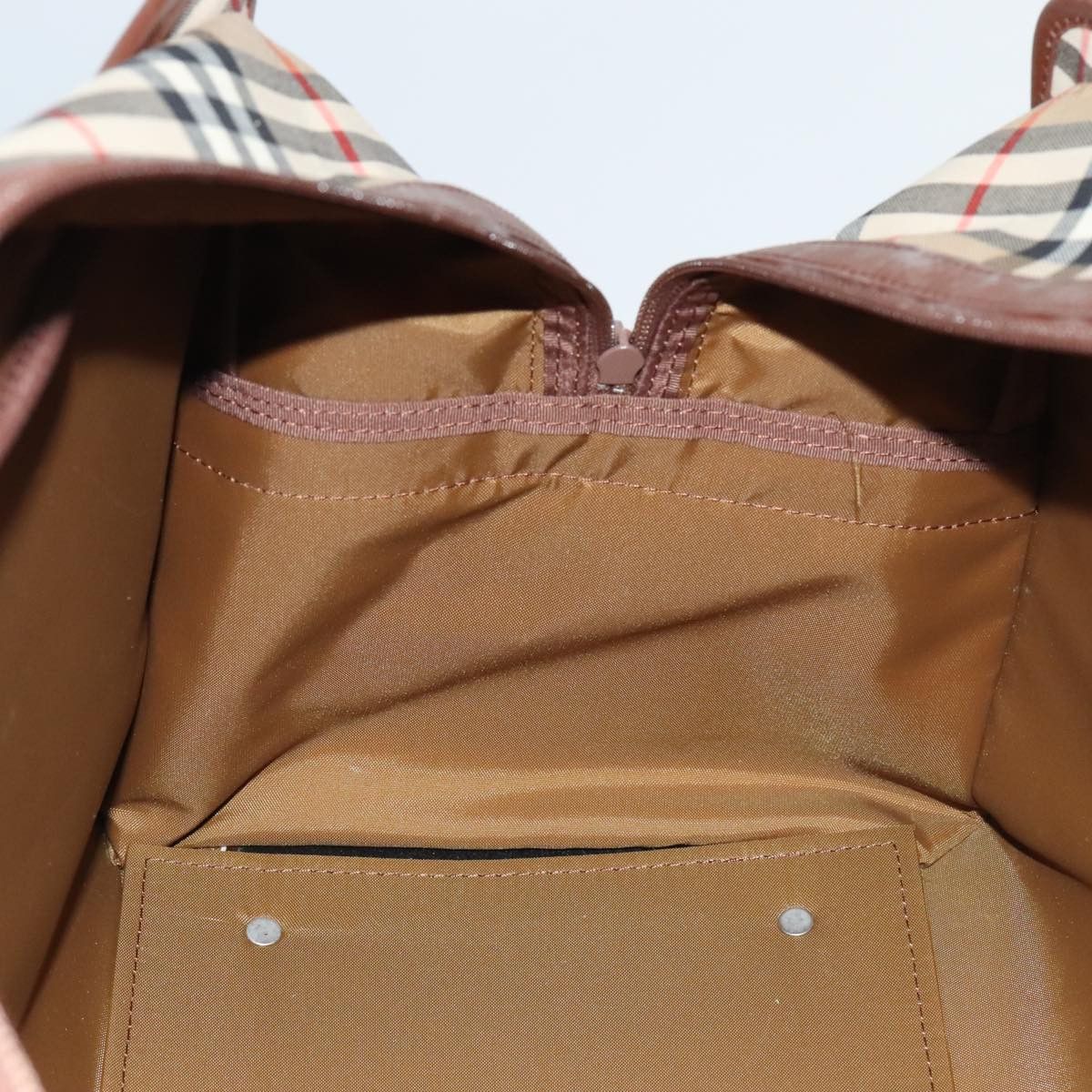 Burberry Nova Check Beige Canvas Travel Bag (Pre-Owned) Size ONE SIZE - 19 Thumbnail