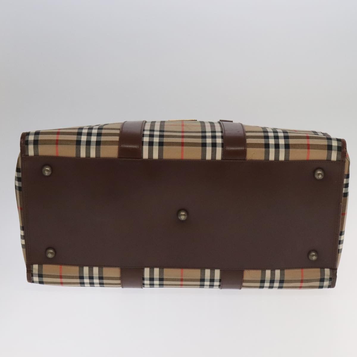 Burberry Nova Check Beige Canvas Travel Bag (Pre-Owned) Size ONE SIZE - 12 Thumbnail