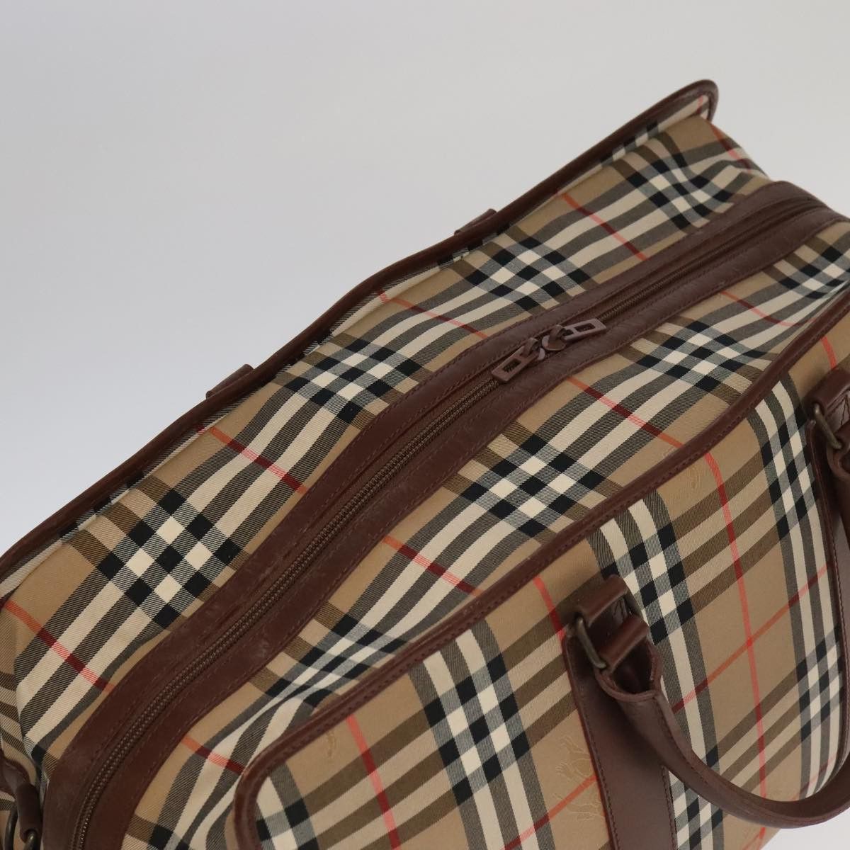 Burberry Nova Check Beige Canvas Travel Bag (Pre-Owned) Size ONE SIZE - 13 Thumbnail