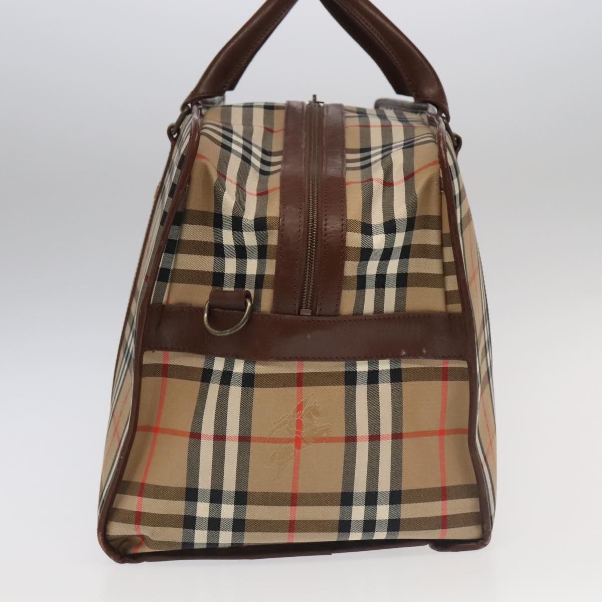 Burberry Nova Check Beige Canvas Travel Bag (Pre-Owned) Size ONE SIZE - 3 Thumbnail