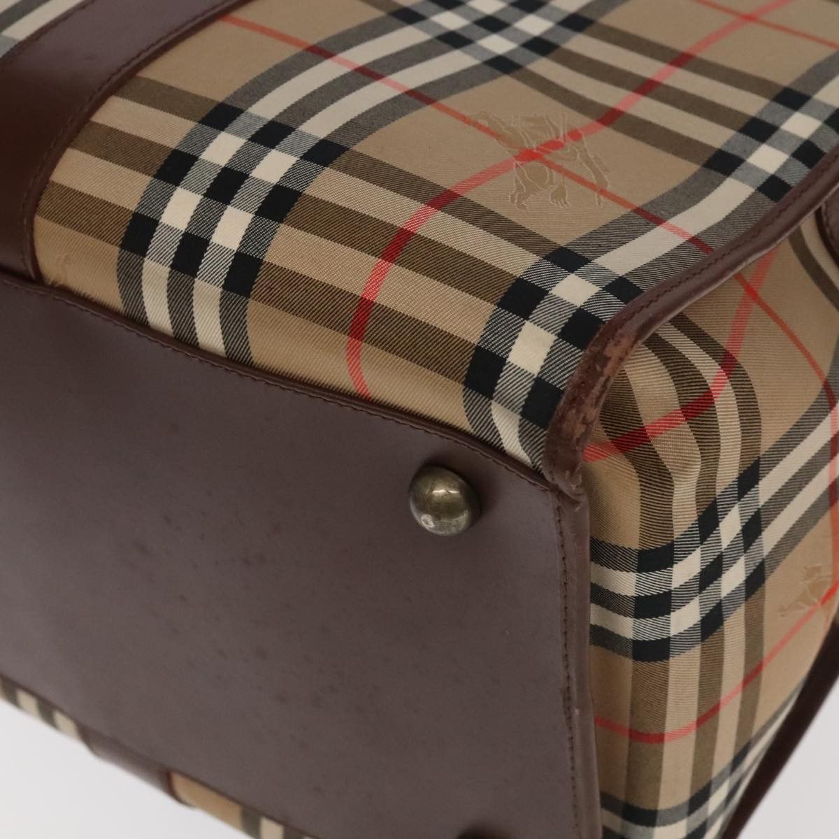 Burberry Nova Check Beige Canvas Travel Bag (Pre-Owned) Size ONE SIZE - 6 Thumbnail