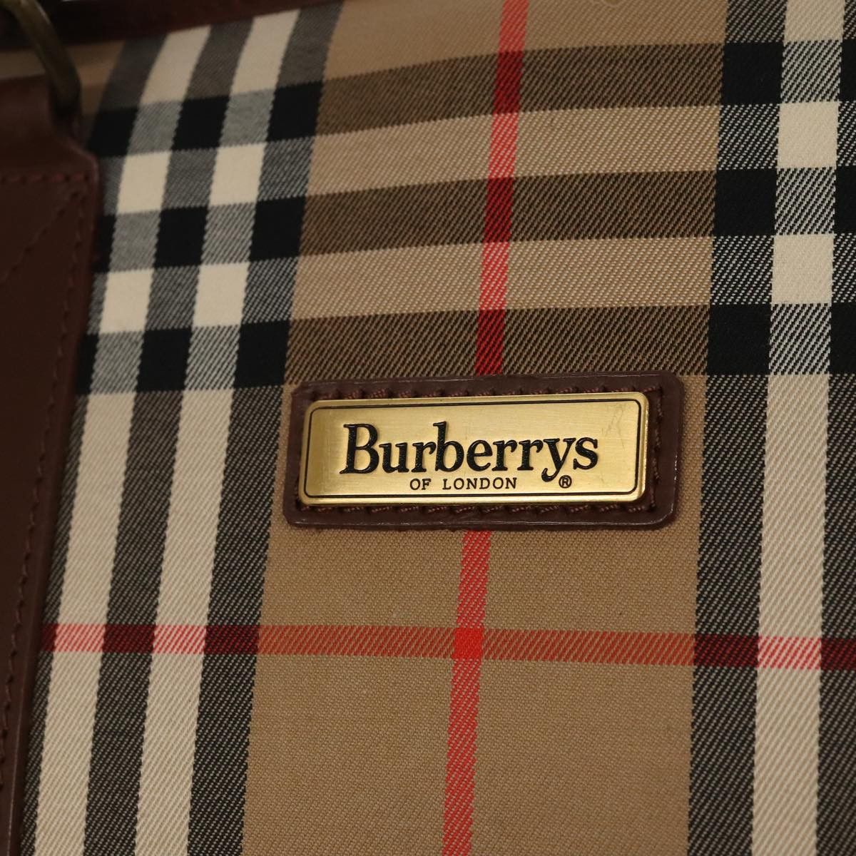 Burberry Nova Check Beige Canvas Travel Bag (Pre-Owned) Size ONE SIZE - 9 Thumbnail
