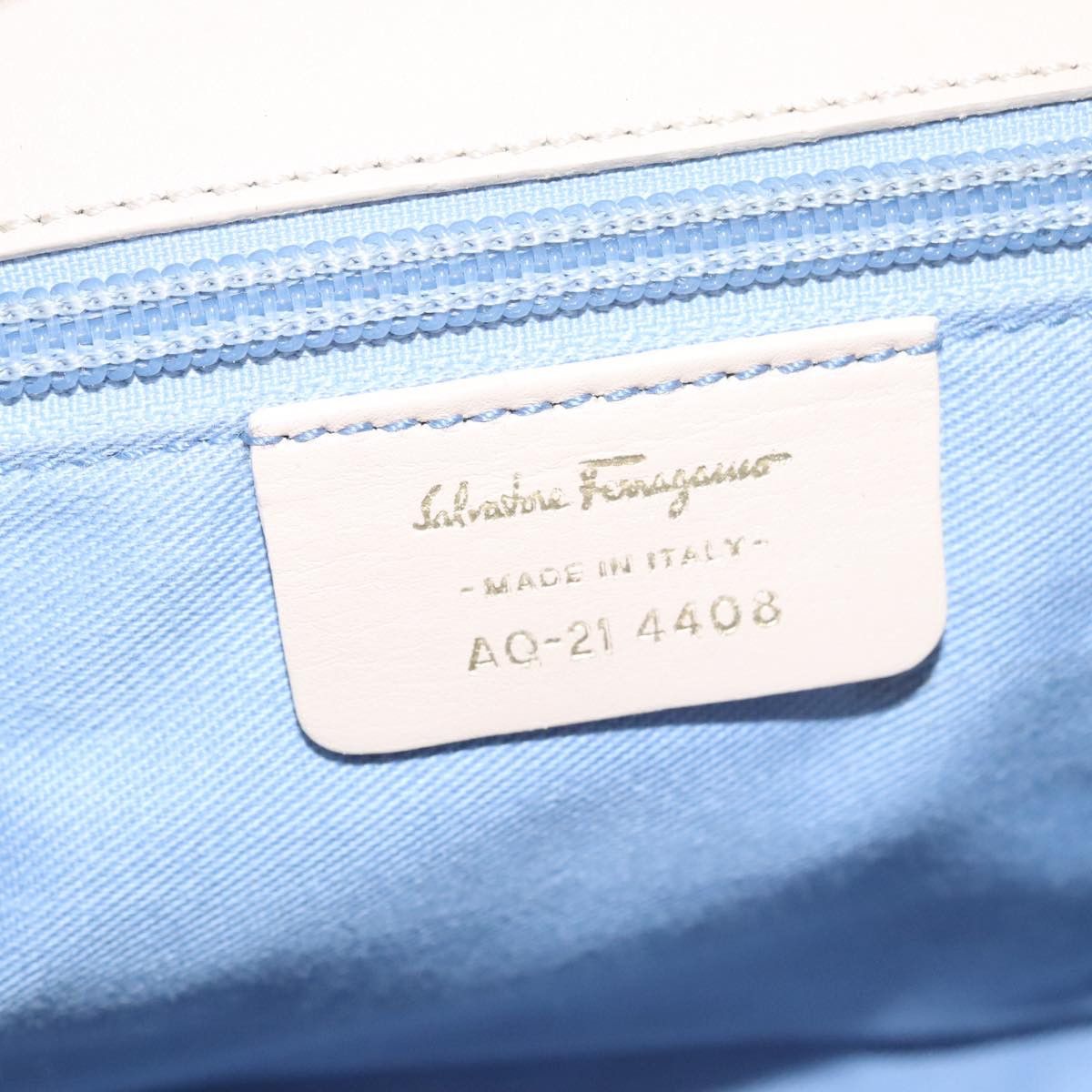 Salvatore Ferragamo Gancini Beige Leather Shoulder Bag (Pre-Owned) Size ONE SIZE - 10 Thumbnail