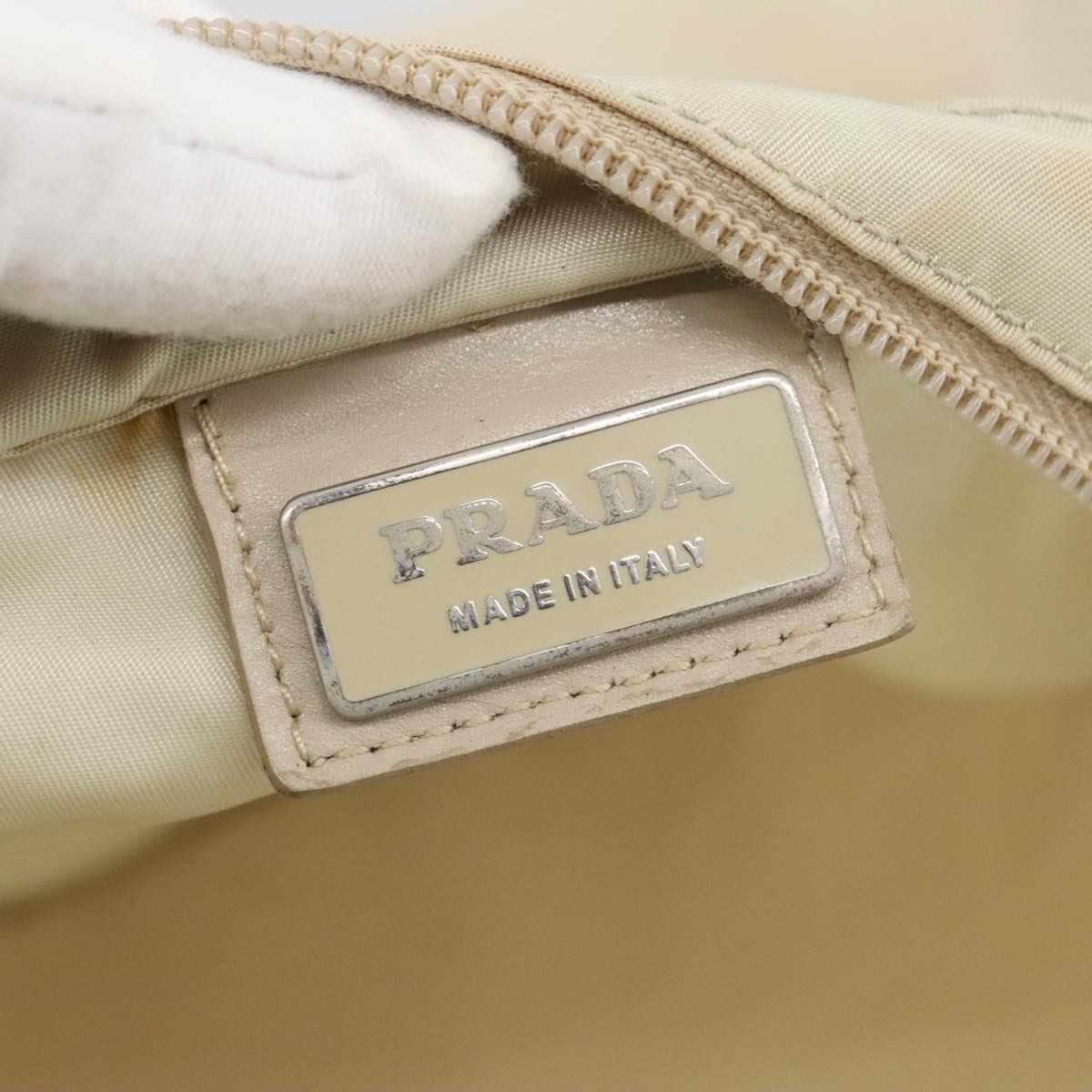 Prada Re-Nylon Beige Synthetic Shoulder Bag (Pre-Owned) Size ONE SIZE - 10 Thumbnail