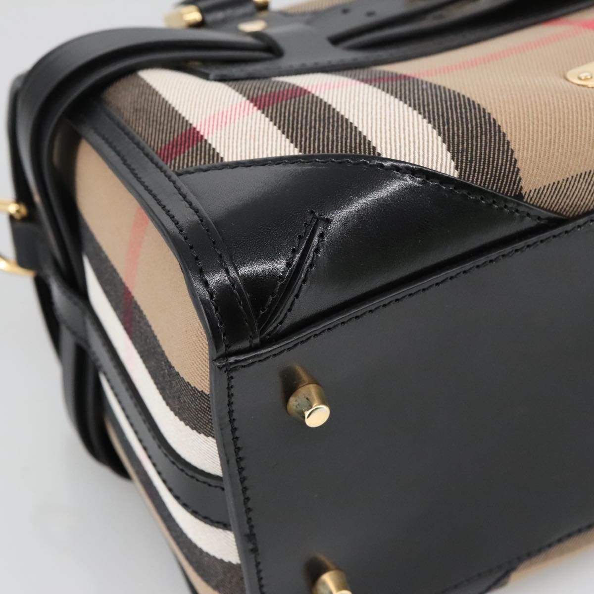 Burberry Nova Check Beige Canvas Handbag (Pre-Owned) Size ONE SIZE - 19 Thumbnail