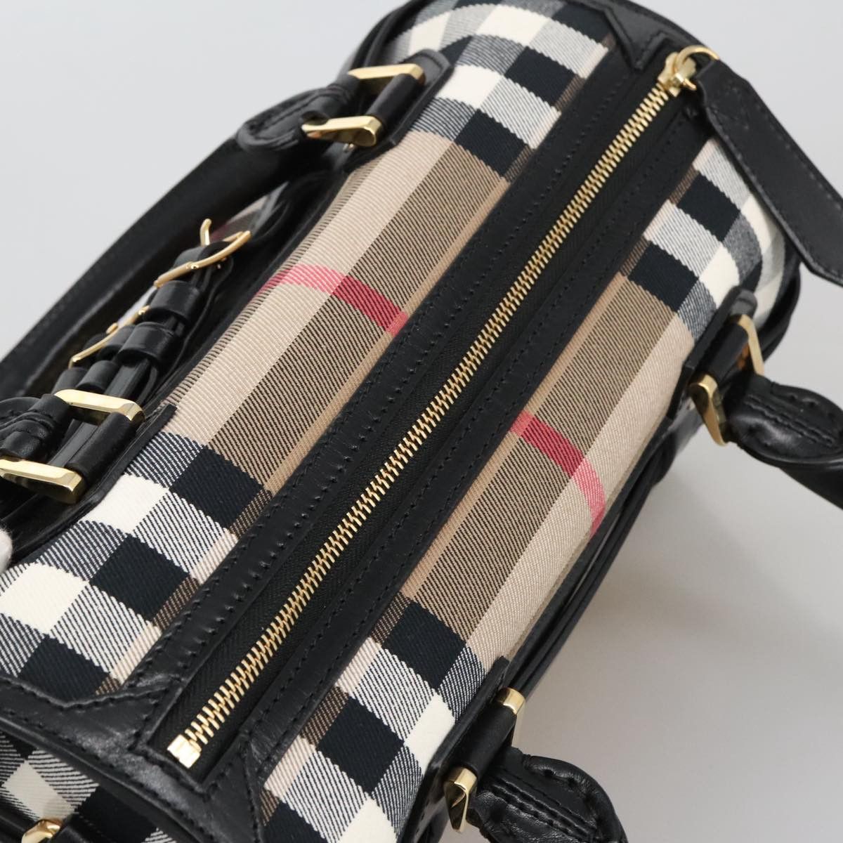 Burberry Nova Check Beige Canvas Handbag (Pre-Owned) Size ONE SIZE - 17 Thumbnail