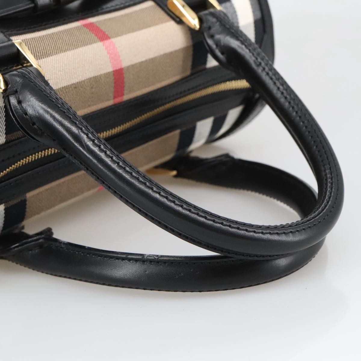 Burberry Nova Check Beige Canvas Handbag (Pre-Owned) Size ONE SIZE - 4 Thumbnail