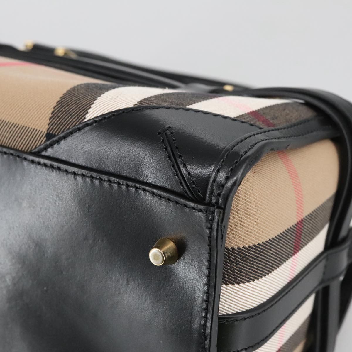 Burberry Nova Check Beige Canvas Handbag (Pre-Owned) Size ONE SIZE - 20 Thumbnail