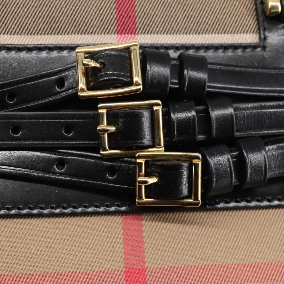 Burberry Nova Check Beige Canvas Handbag (Pre-Owned) Size ONE SIZE - 7 Thumbnail