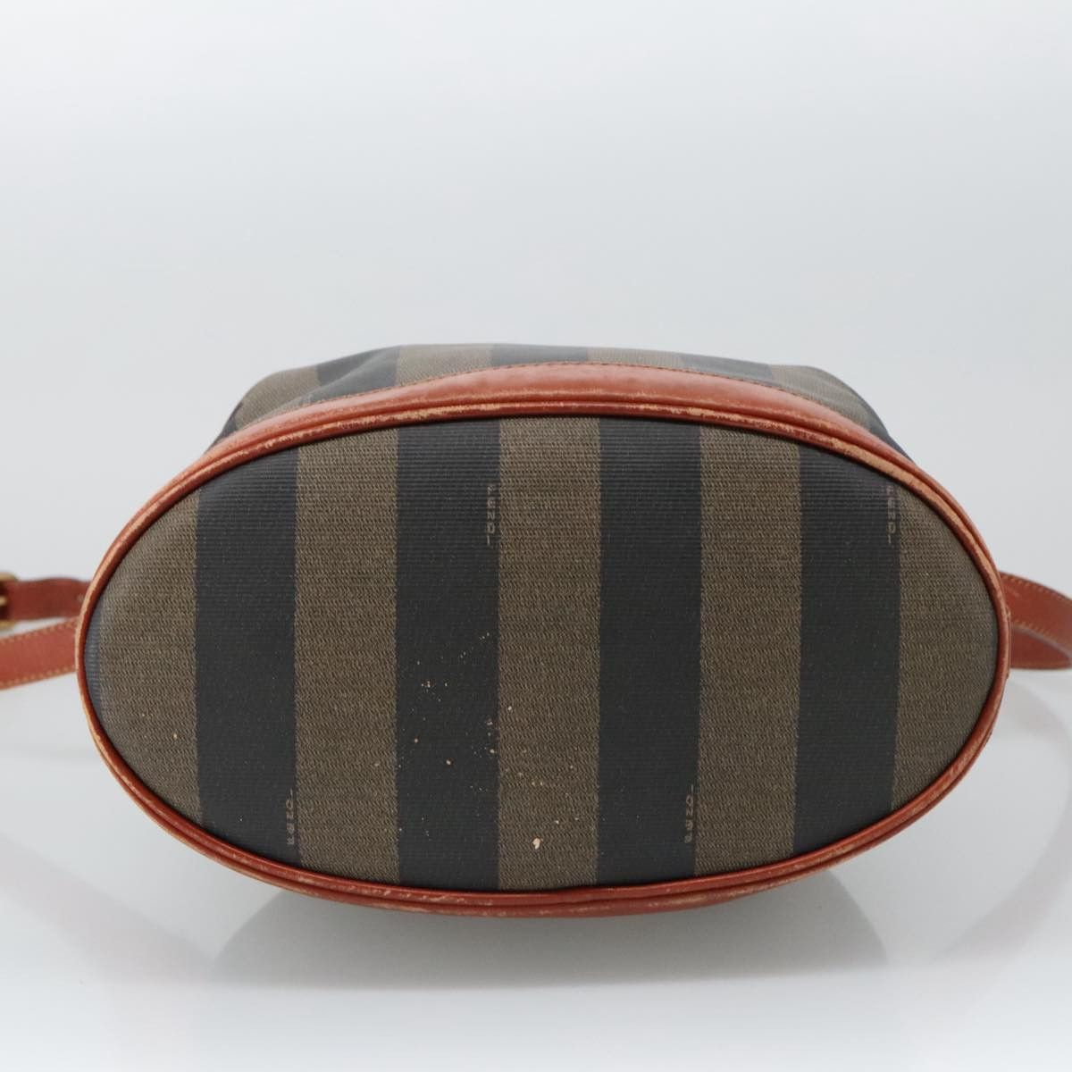 Fendi Pequin Brown Canvas Shoulder Bag (Pre-Owned) Size ONE SIZE - 19 Thumbnail