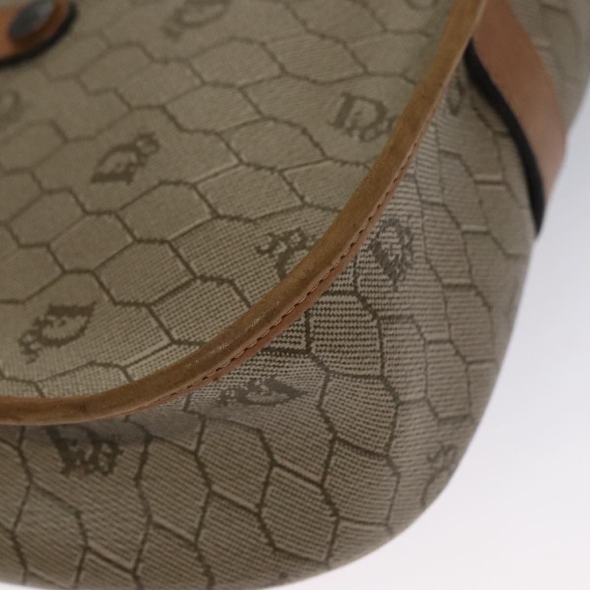 Dior Honeycomb Beige Canvas Shoulder Bag (Pre-Owned) Size ONE SIZE - 10 Thumbnail