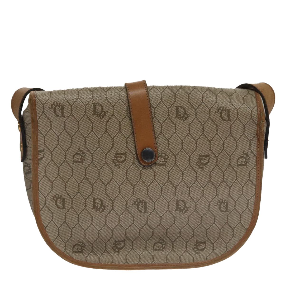 Dior Honeycomb Beige Canvas Shoulder Bag (Pre-Owned) Size ONE SIZE - 2 Thumbnail