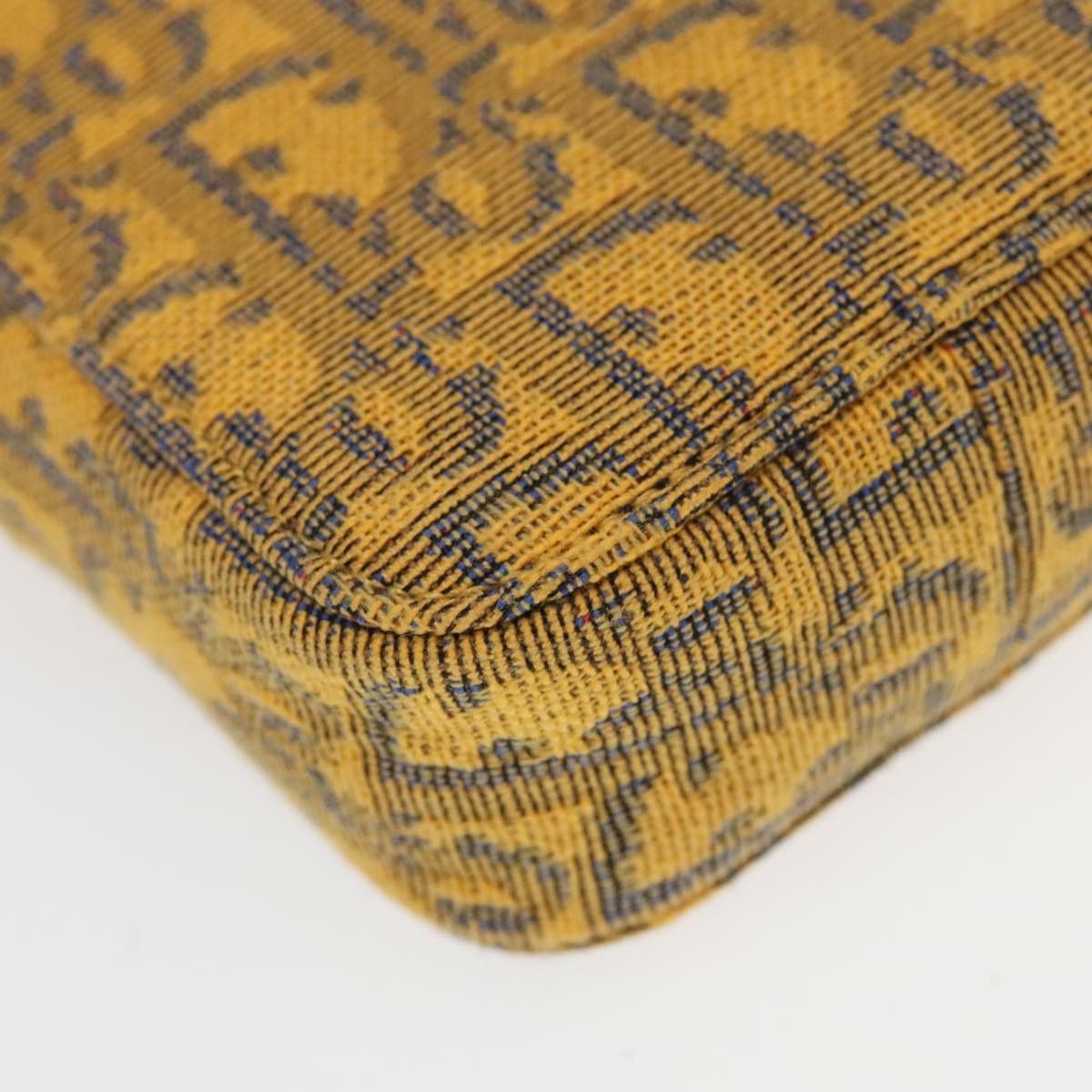 Dior Oblique Yellow Canvas Shoulder Bag (Pre-Owned) Size ONE SIZE - 9 Thumbnail