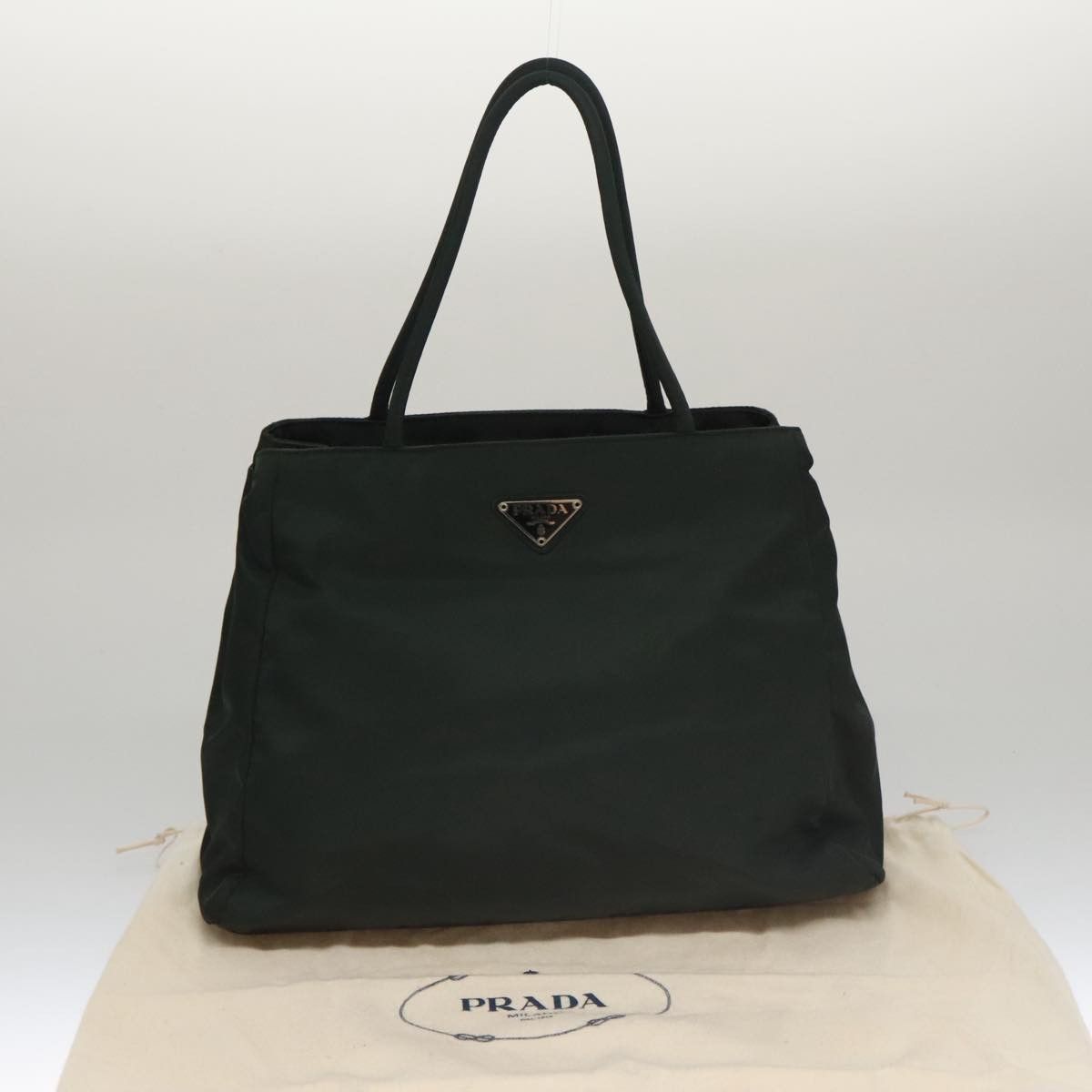 Prada Tessuto Khaki Synthetic Handbag (Pre-Owned) Size ONE SIZE - 11 Thumbnail