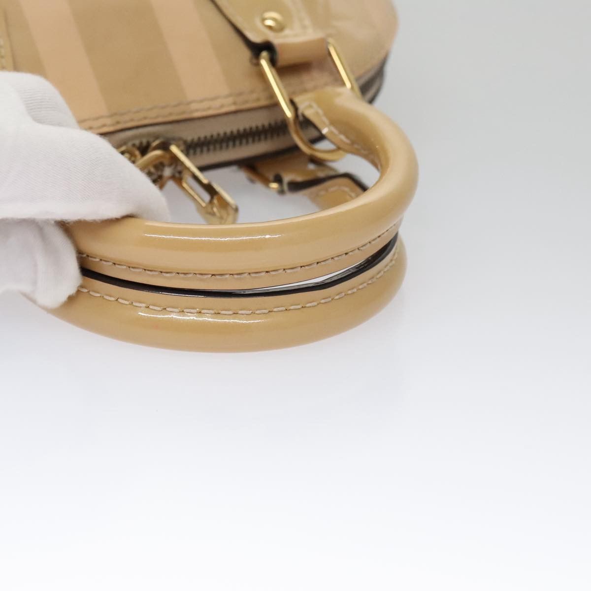 Louis Vuitton Alma Bb Beige Patent Leather Handbag (Pre-Owned) Size ONE SIZE - 6 Thumbnail