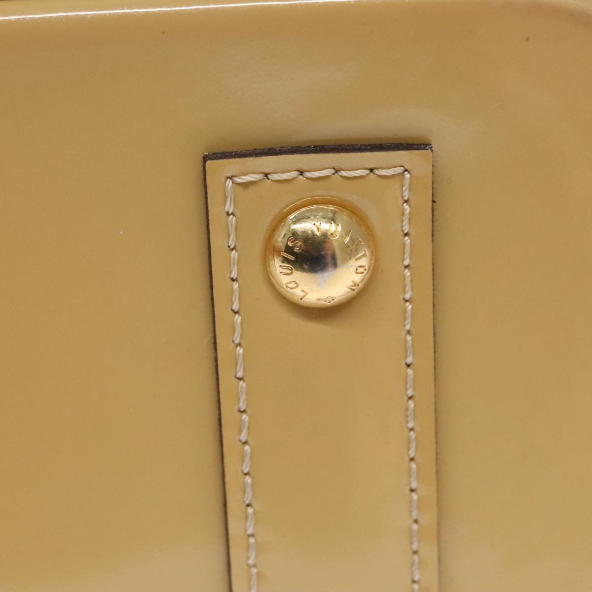Louis Vuitton Alma Bb Beige Patent Leather Handbag (Pre-Owned) Size ONE SIZE - 13 Thumbnail