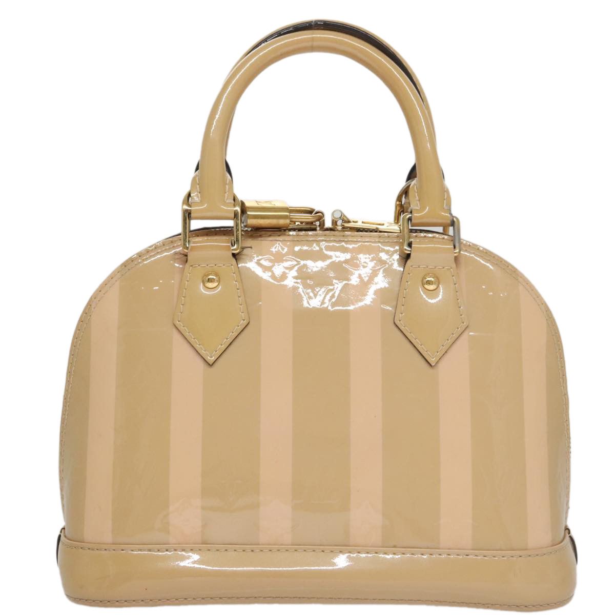 Louis Vuitton Alma Bb Beige Patent Leather Handbag (Pre-Owned) Size ONE SIZE - 2 Thumbnail
