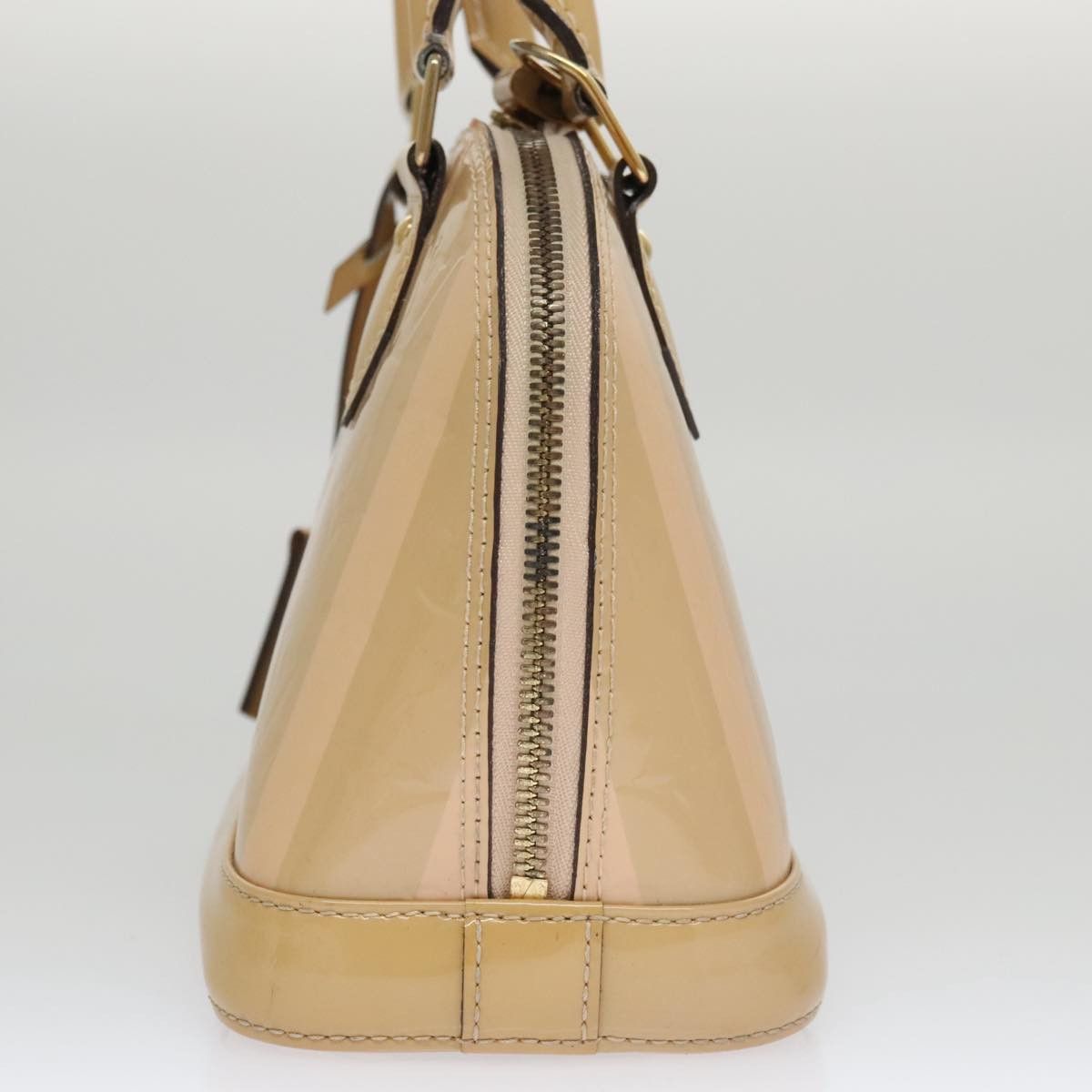 Louis Vuitton Alma Bb Beige Patent Leather Handbag (Pre-Owned) Size ONE SIZE - 3 Thumbnail