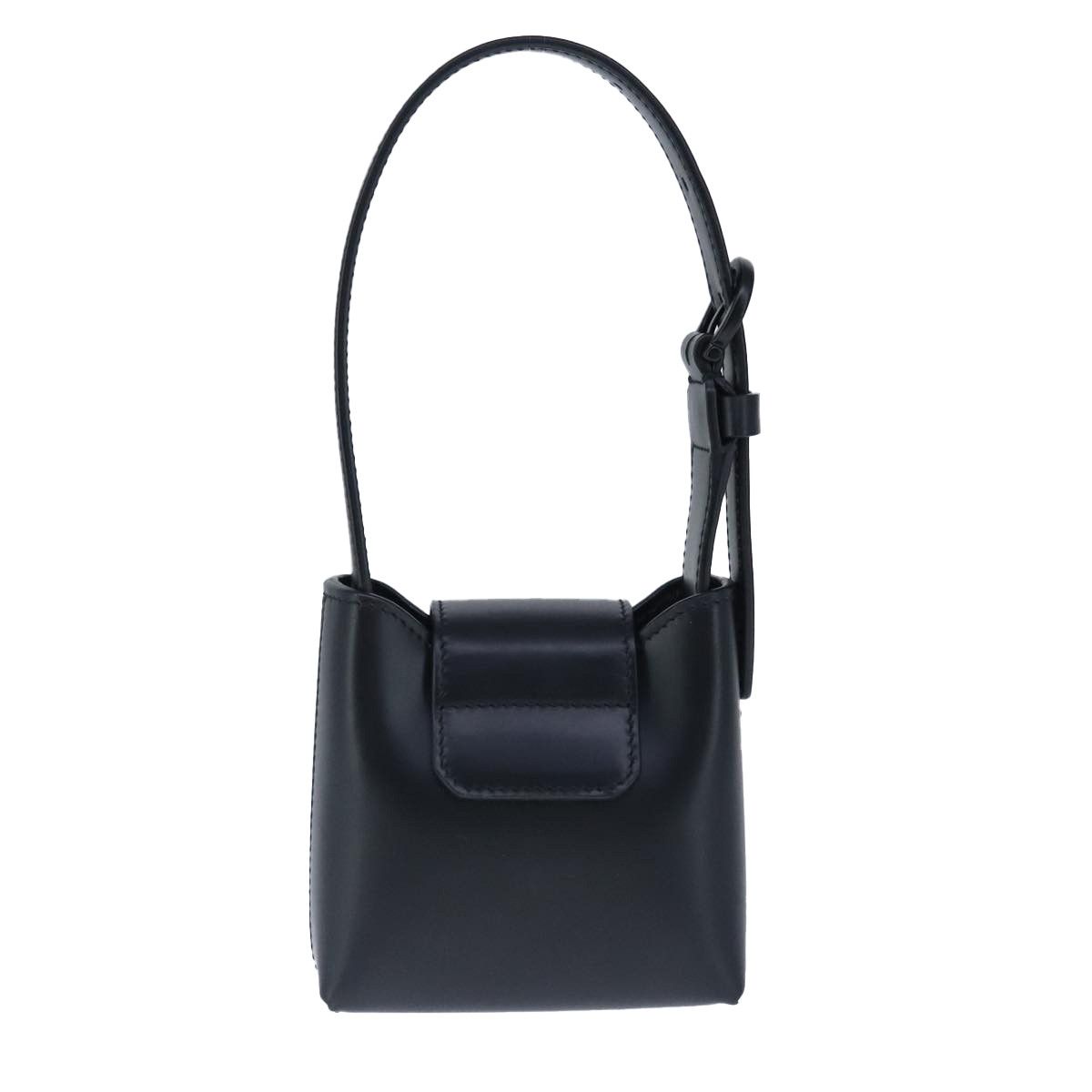 Salvatore Ferragamo Gancini Black Leather Handbag (Pre-Owned) Size ONE SIZE - 2 Thumbnail