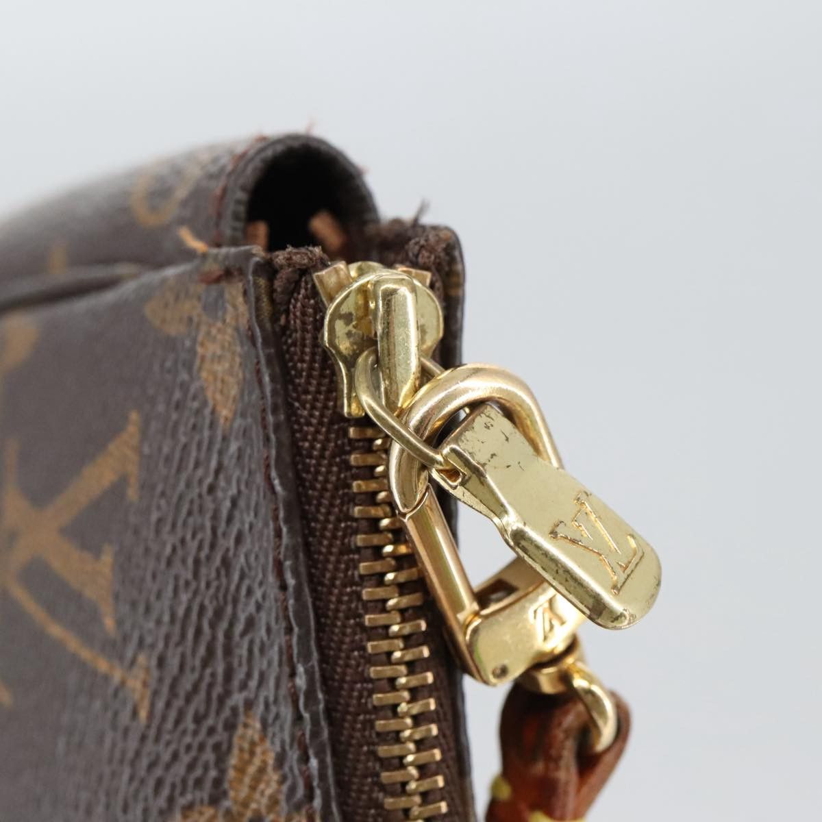 Louis Vuitton Pochette Accessoire Brown Canvas Clutch Bag (Pre-Owned) Size ONE SIZE - 14 Thumbnail