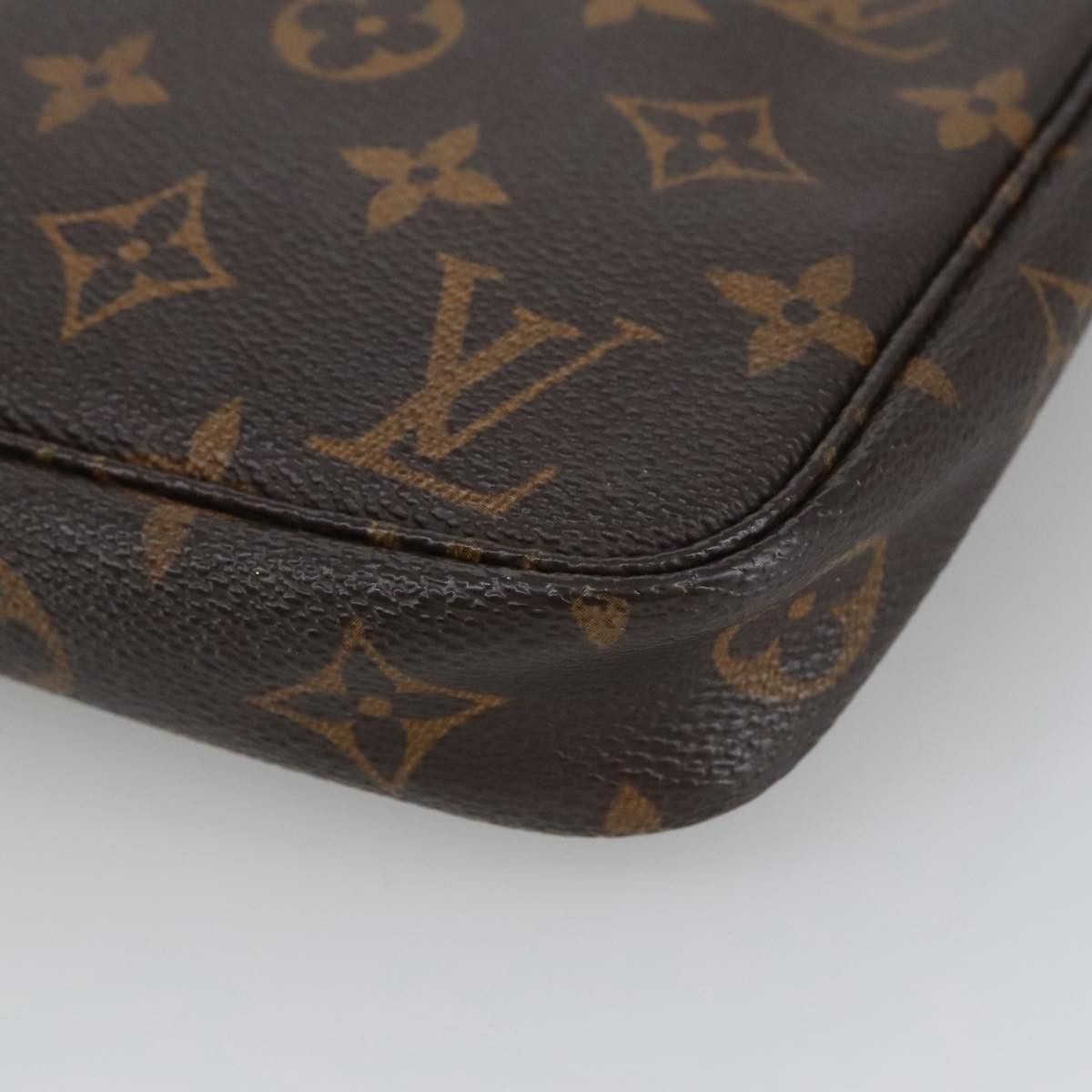 Louis Vuitton Pochette Accessoire Brown Canvas Clutch Bag (Pre-Owned) Size ONE SIZE - 11 Thumbnail