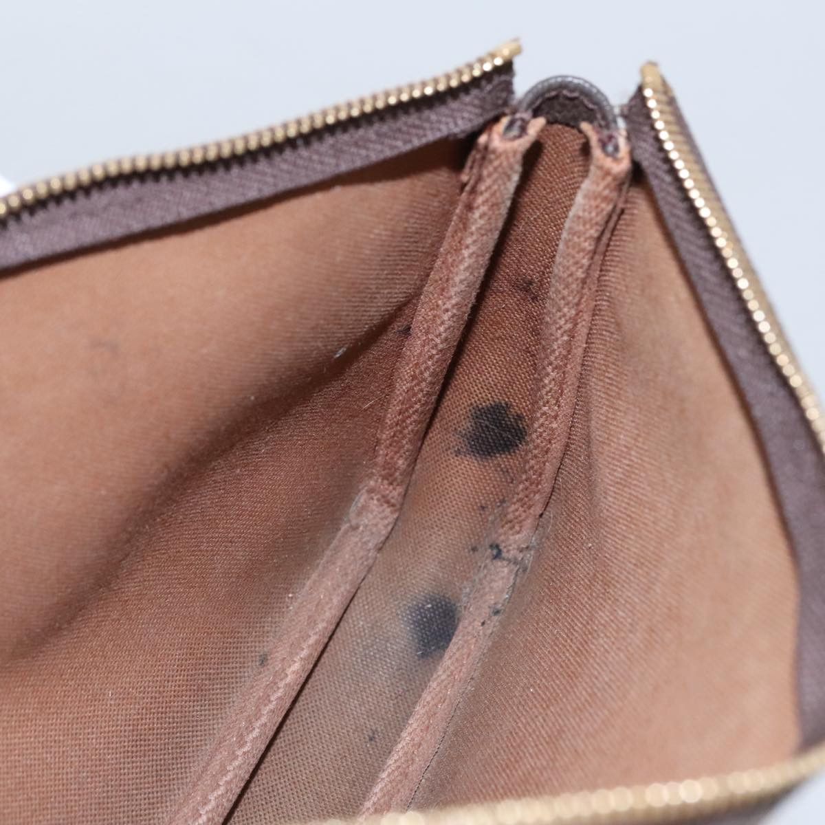 Louis Vuitton Pochette Accessoire Brown Canvas Clutch Bag (Pre-Owned) Size ONE SIZE - 16 Thumbnail