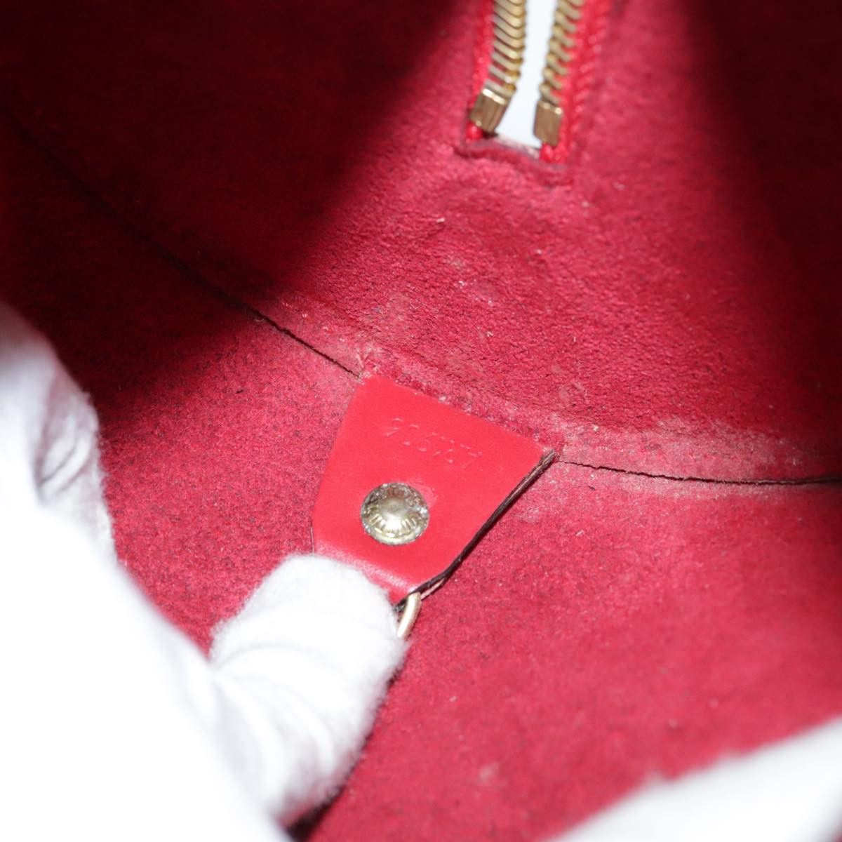Louis Vuitton Soufflot Red Leather Handbag (Pre-Owned) Size ONE SIZE - 13 Thumbnail