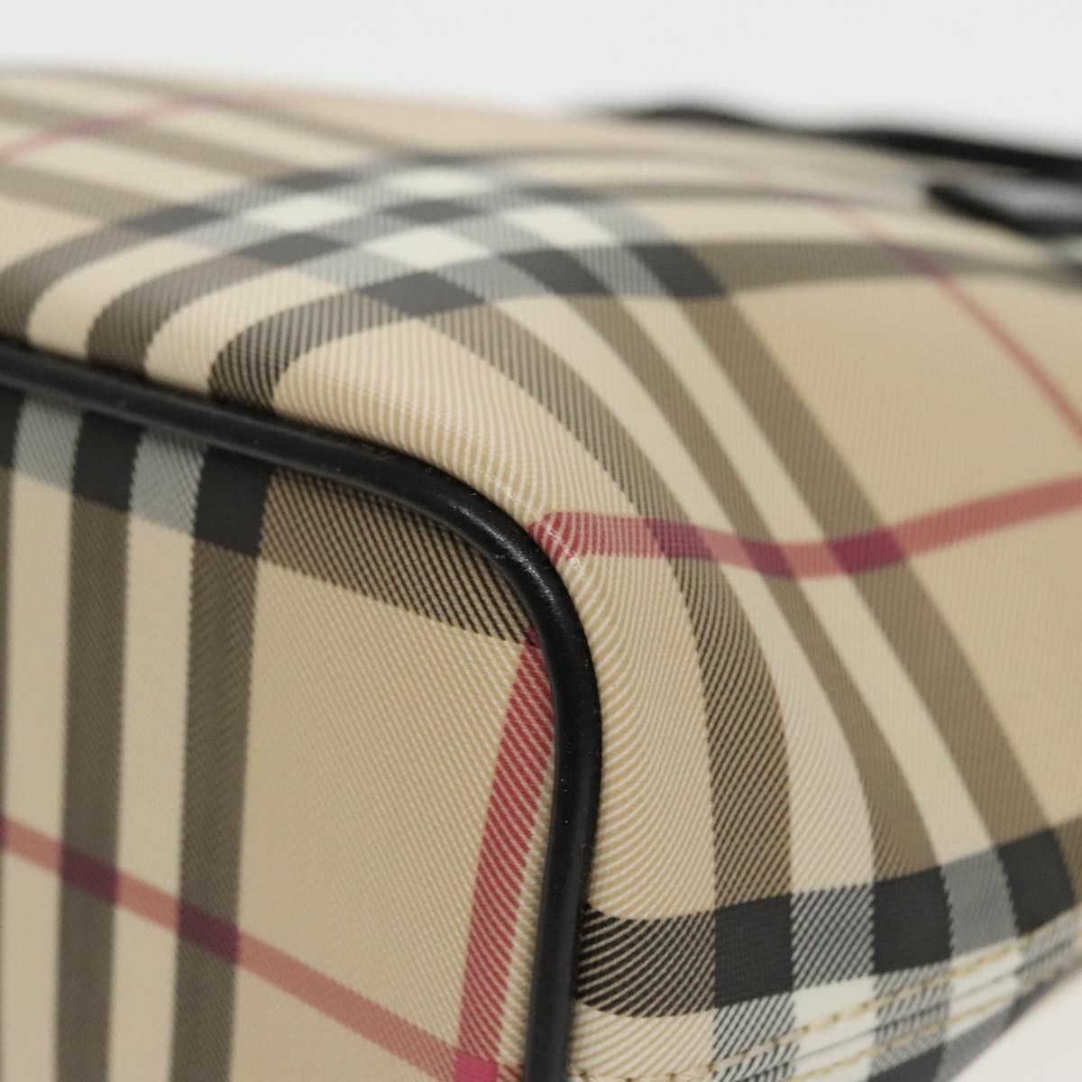 Burberry Nova Check Beige Canvas Handbag (Pre-Owned) Size ONE SIZE - 14 Thumbnail