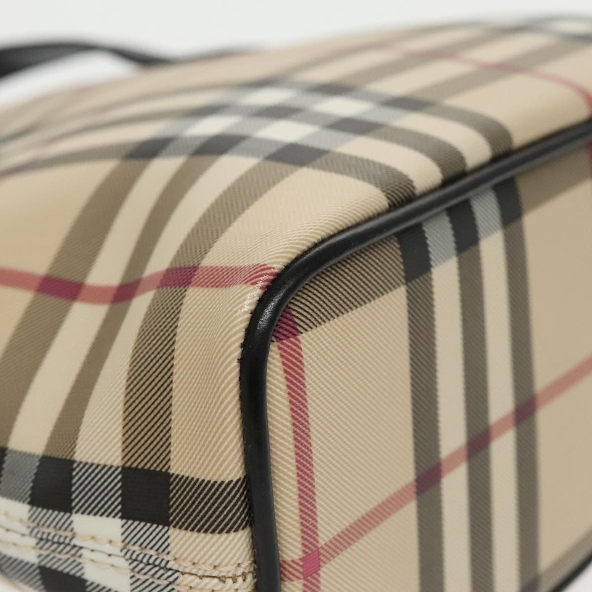 Burberry Nova Check Beige Canvas Handbag (Pre-Owned) Size ONE SIZE - 6 Thumbnail